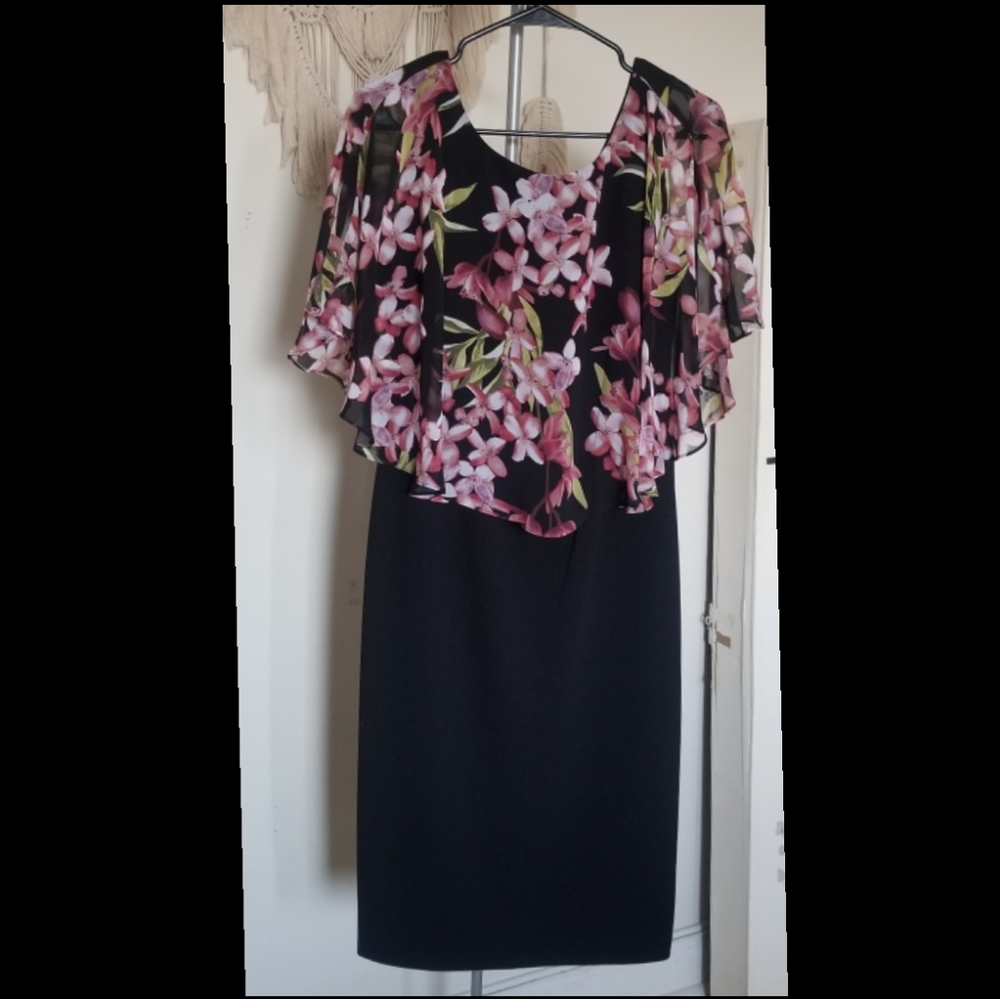 Connected Apparel Black Dress Size 8 NWT